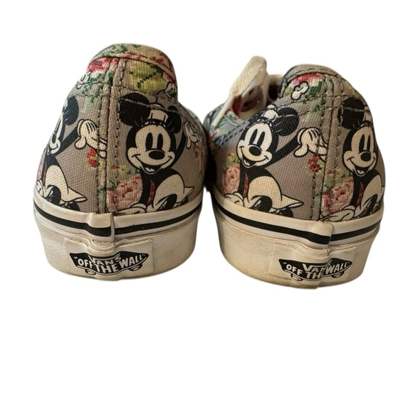 🌸 Vans x Disney Minnie Mouse Floral Sneakers – Women’s Size 7.5 - Picture 4 of 5